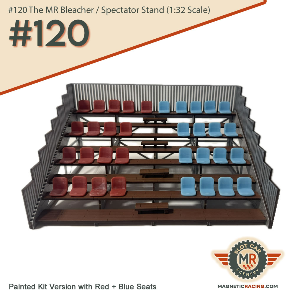 Pre Painted Slot car grandstands 132 scale