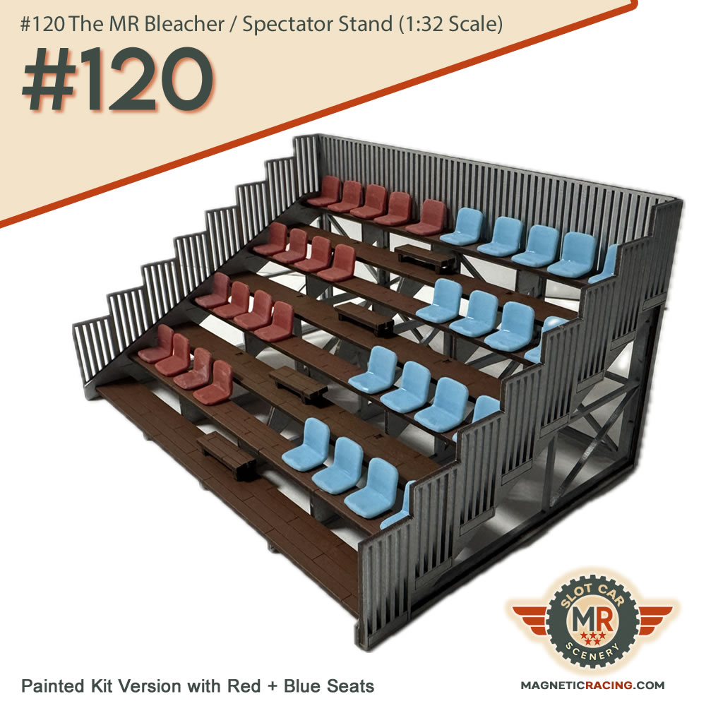 Pre Painted Slot car grandstands 132 scale