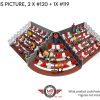 1:32 scale spectator stand with seats