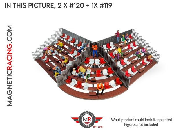 1:32 scale spectator stand with seats