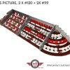 1:32 scale spectator stand with seats