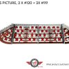 1:32 scale spectator stand with seats