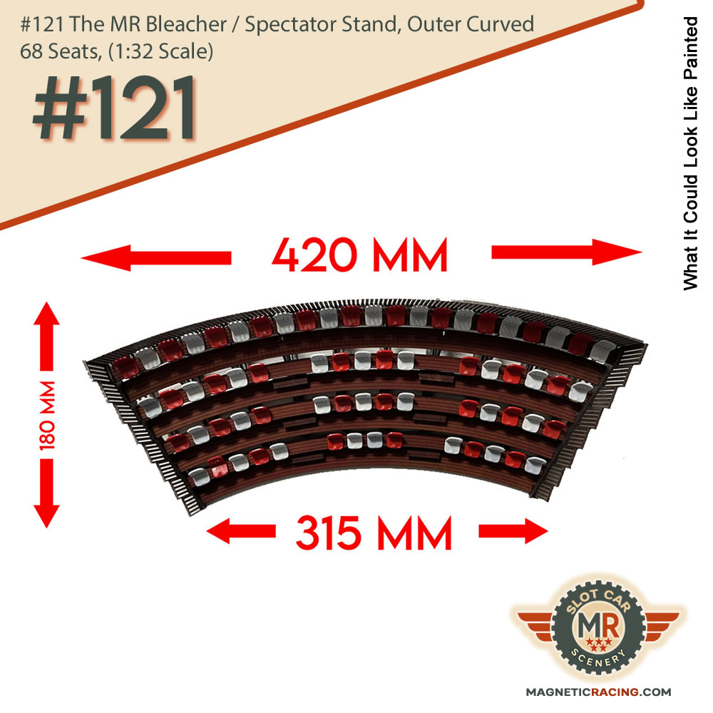 Outer Curve Slot car spectator stand 1:32 scale