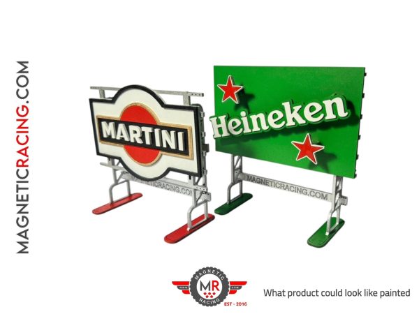 Heineken 3D billboard for slot car tracks