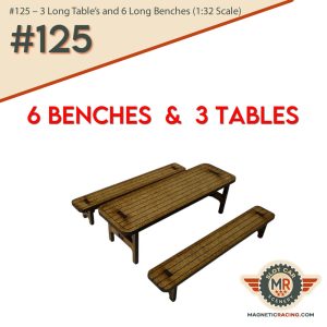 1:32 scale long tables and benches