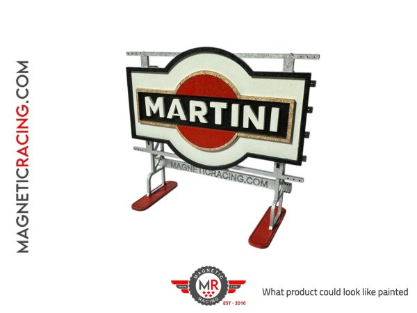 Martini 3D billboard for slot car tracks