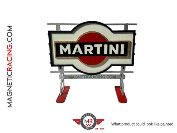 Martini 3D billboard for slot car tracks