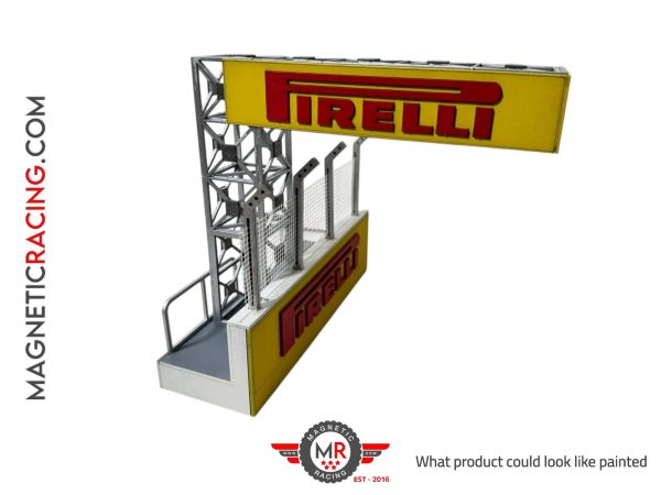 pirelli pit wall half gantry 1:32 scale