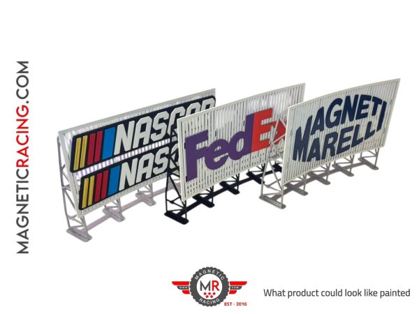 #131 Large Curved Billboards (Various Designs) (Best for 1:32 & 1:24 Scale)