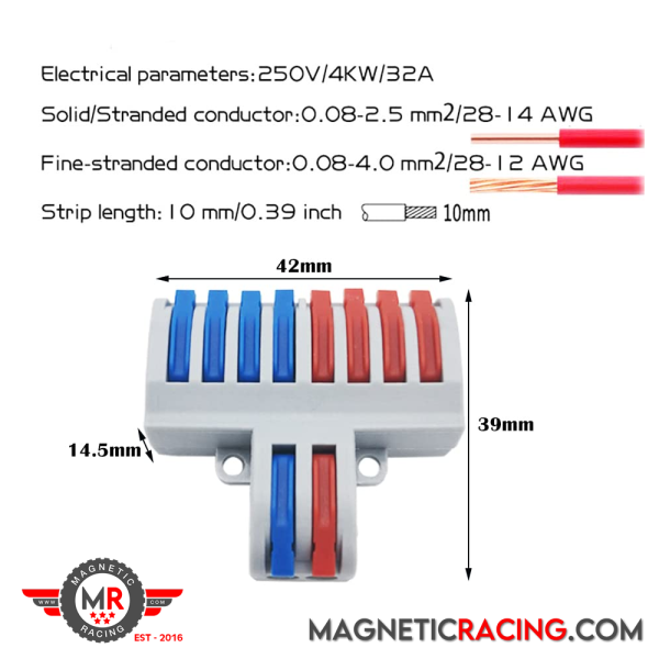 4 into 1 Electrical Connector