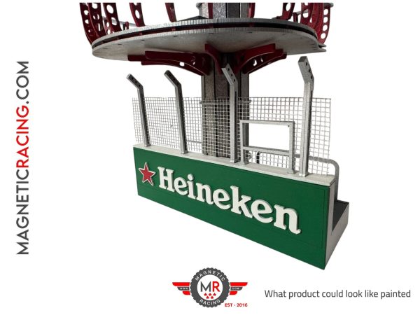Pit wall with a podium 1:32 scale for slot cars