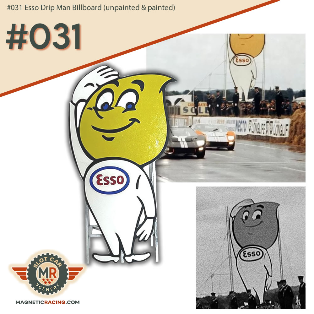 esso drip man Andy 132 scale for slot car scenery