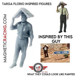 Targa Florio Italian 1:32 scale figure Newspaper on head