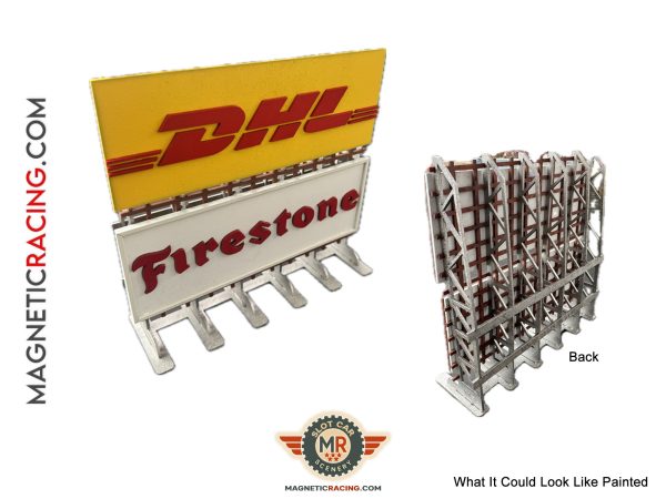 Double Stick Race track Scenic Billboards for Slot car Tracks