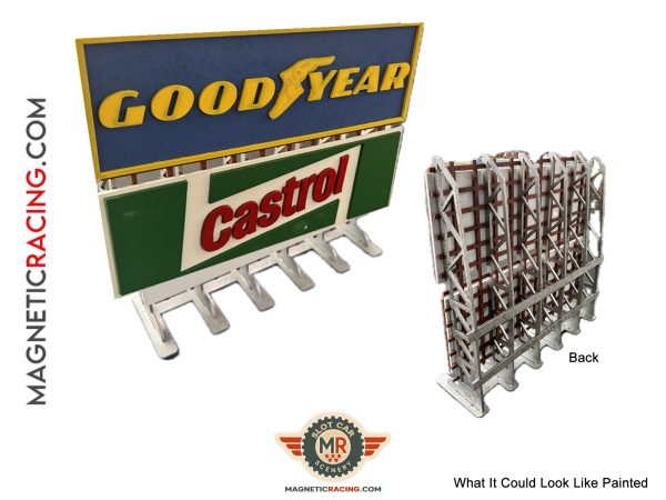 Double Stick Race track Scenic Billboards for Slot car Tracks