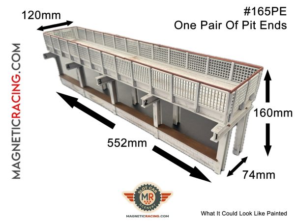 Goodwood Pits Low Relief For Slot Car Tracks SIZES