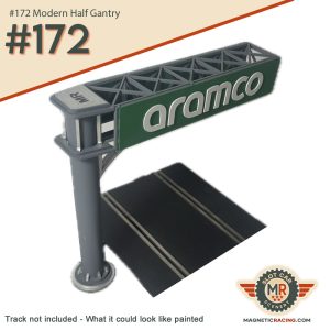 Modern Half Gantry race track scenic for slot cars