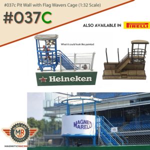 Pit wall Cage for slot car