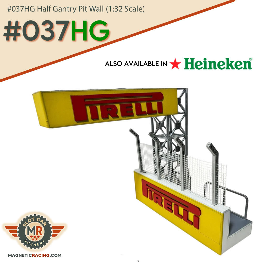 Half Gantry Pit Wall Slot Car Track