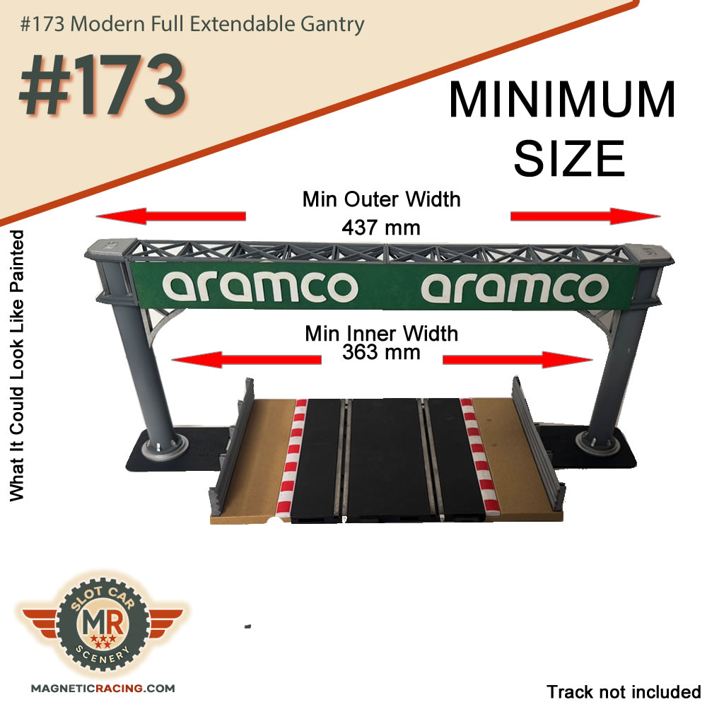 Full Extendable Gantry for 1:32 and 1:24 slot car tracks
