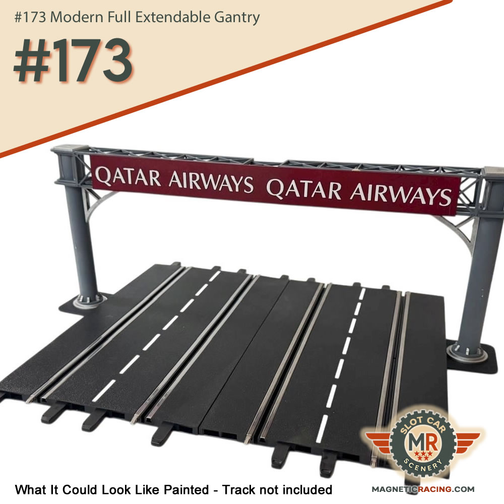 qatar airways half gantry for slot car tracks
