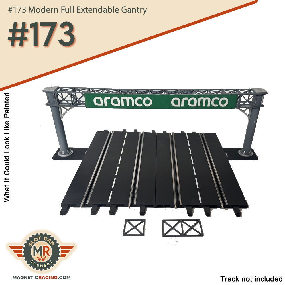 upgrade your racetrack scenic with this full modern gantry