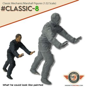 Classic race marshal/mechanic 1:32 scale
