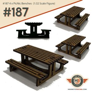 1:32 scale picnic benches