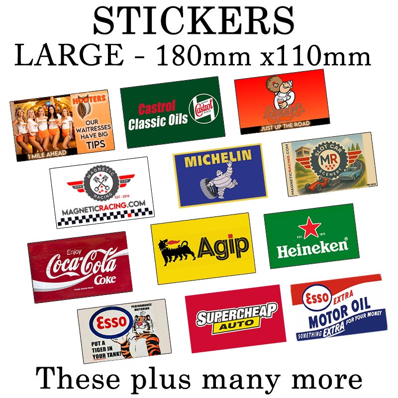 slot car stickers